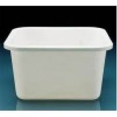 Ванна пластиковая с крышкой PP, 17 л, белый, квадратный (43610) (Vitlab)